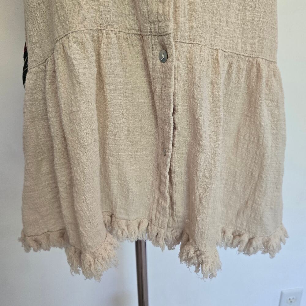 Umgee+ Women Lagenlook Cotton Tunic Coastal Lightweight Fruit Print Tropical XL - Picture 6 of 12